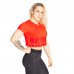BB Astoria Cropped Tee - Sunset Red