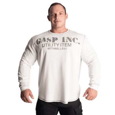 GASP Thermal Gym Sweater - Off White
