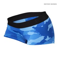 BB Fitness Hotpants - Blue Camoprint