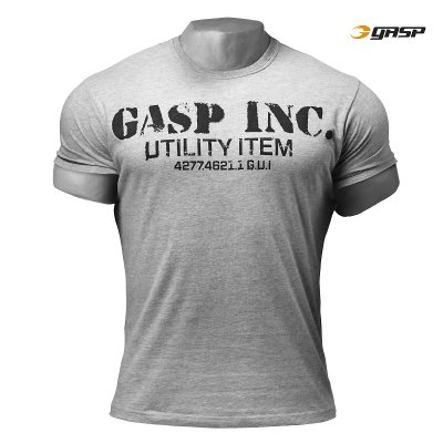 GASP Basic Utility Tee - Grey Melange