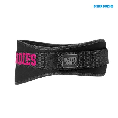 BB Womens Gym Belt - Black/Pink